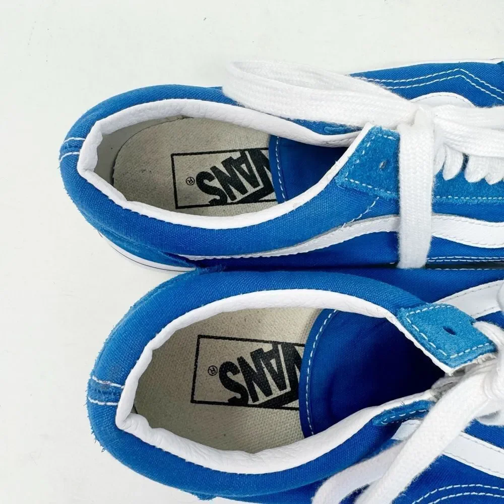 VANS | Blue & White Low Top Lace Up Sneakers Men’s Size 6.5 or Women’s Size 8